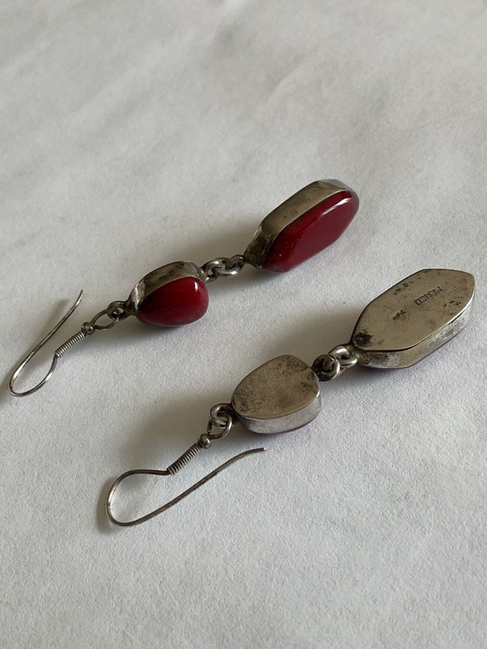 Mexico silver long earrings - Picture 5 of 8